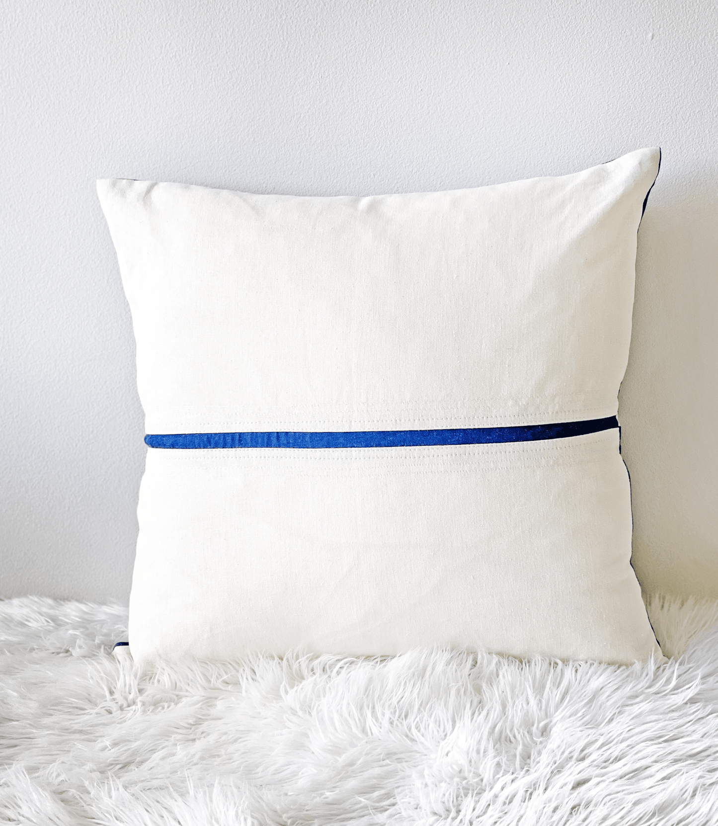 Linen & Denim Accent Pillow Cover - Portmanteau Home
