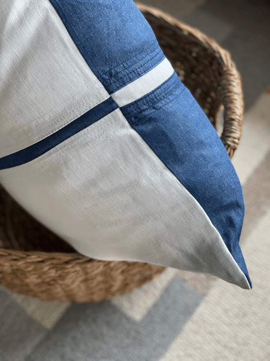 Linen & Denim Accent Pillow Cover